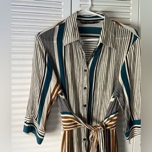 Zara Basics Belted Shirtdress